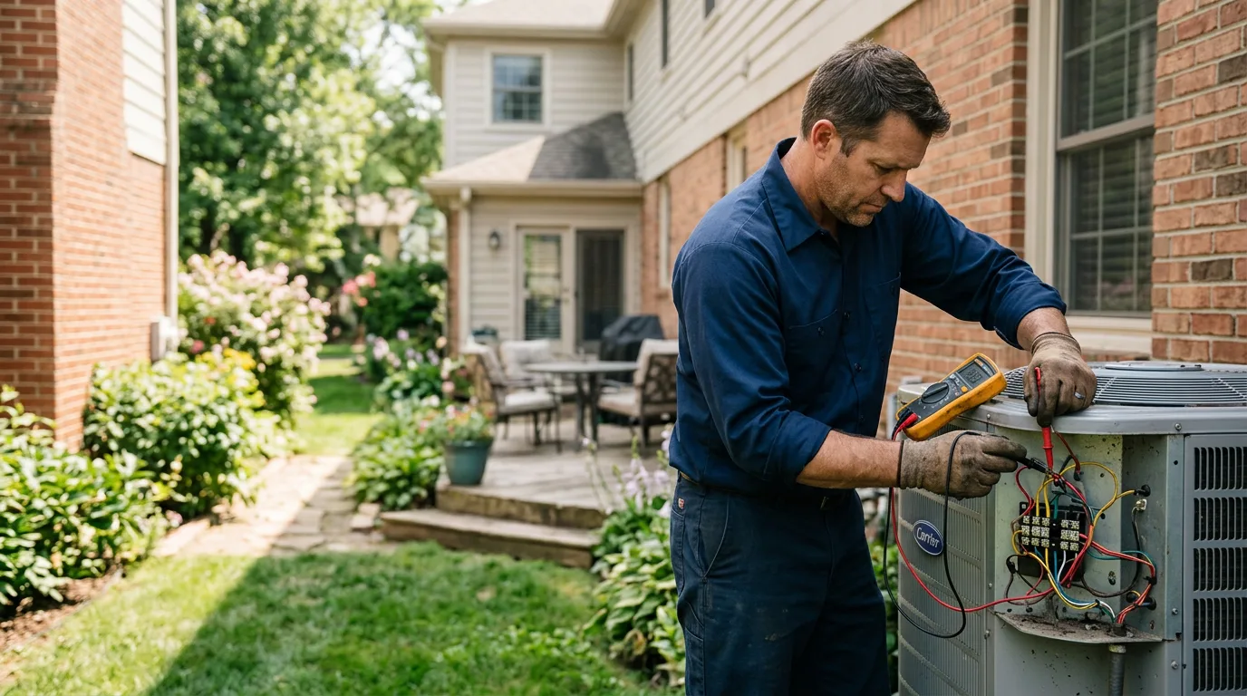 HVAC technician working near Yantic, CT